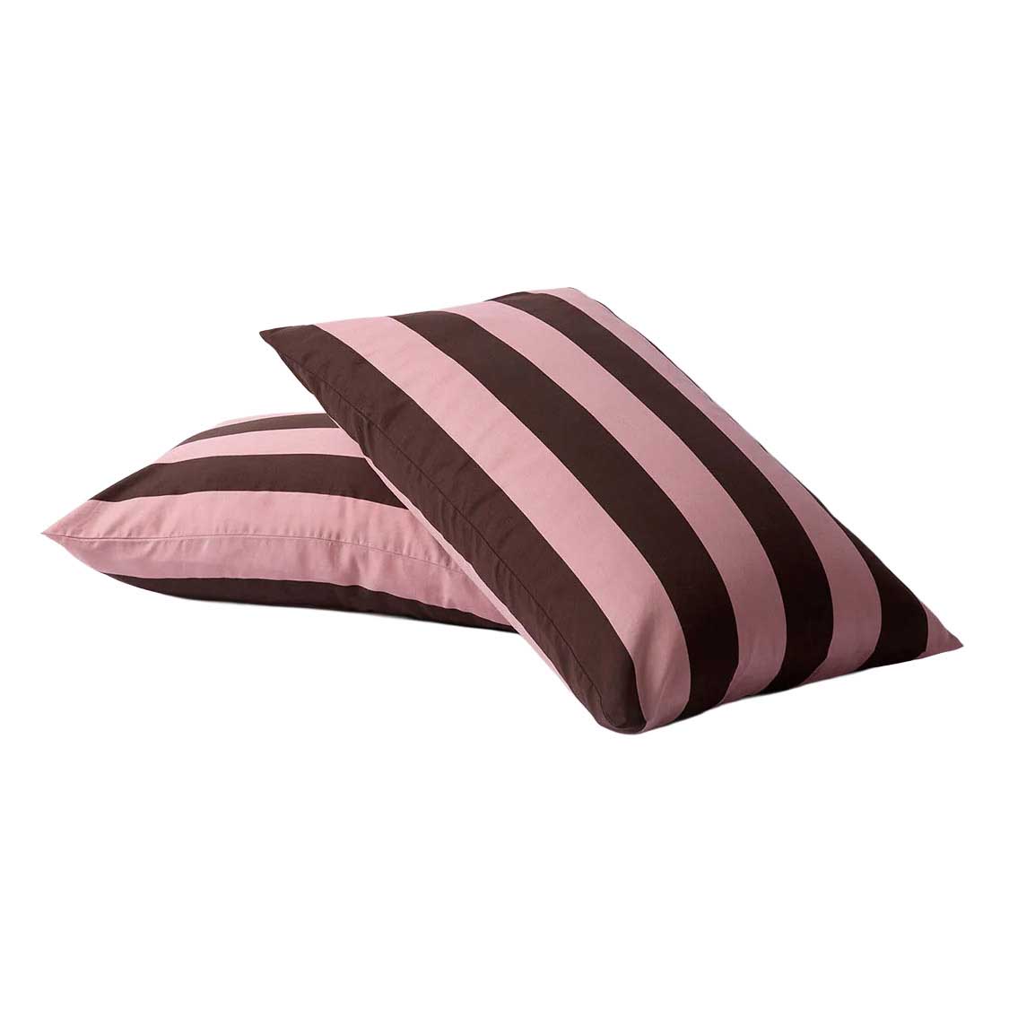 HOMMEY. Stripes Pillowcase Pair 48cm x 73cm